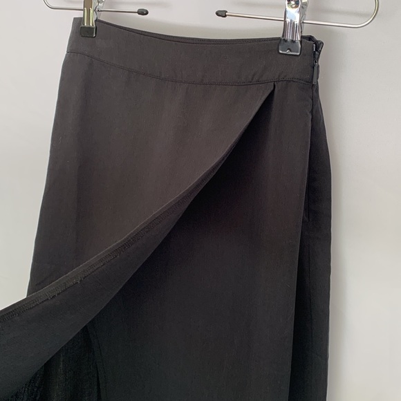 NWT Whistles Olivia Wrap Skirt Black Size 2 - Picture 6 of 16